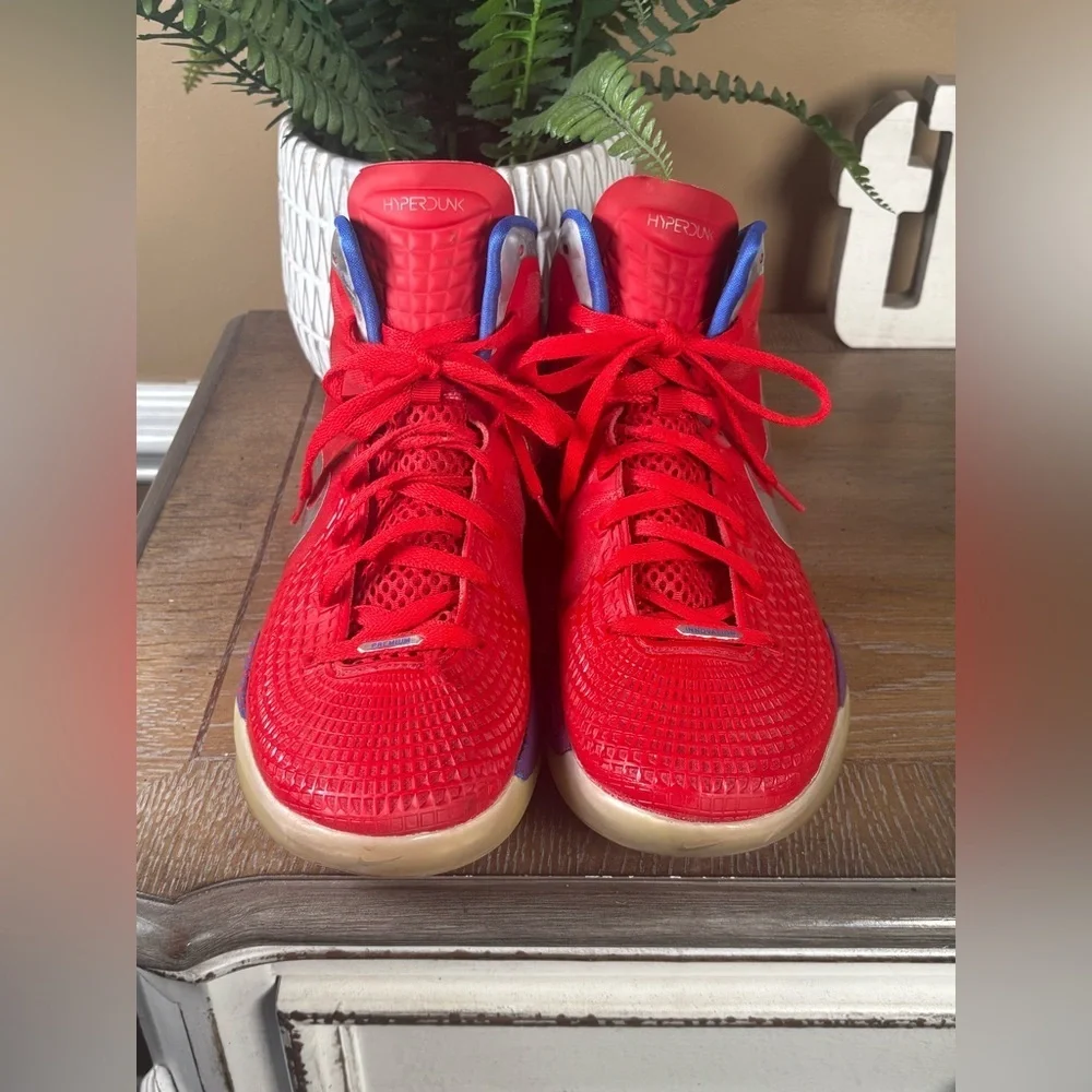Rare Nike Zoom Hyperdunk 2011 Mens 10 Blake Griffin Red Blue Shoes Basketball